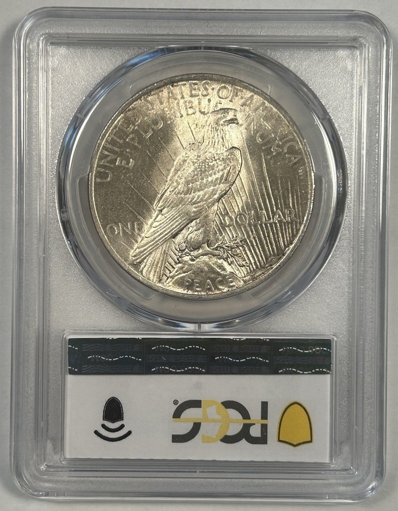 1924 Peace Silver $1 Dollar Coin PCGS MS 63