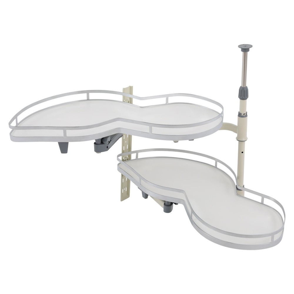 2 Tier Swing Tray Left Blind Corner Kitchen Cabinet Pull Out Kitchen Organizer