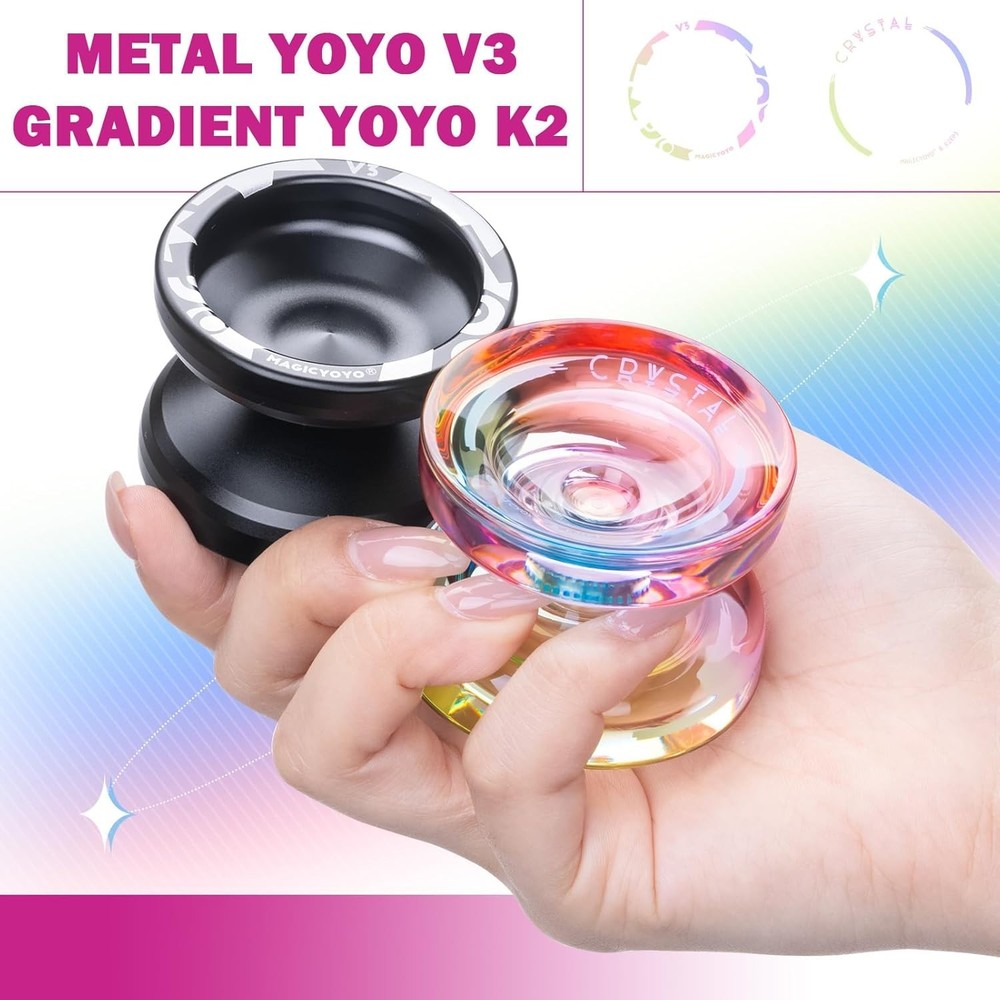 Ultimate Yoyo Experience: 2-Pack V3 and K2 with 12 Strings & Storage Case