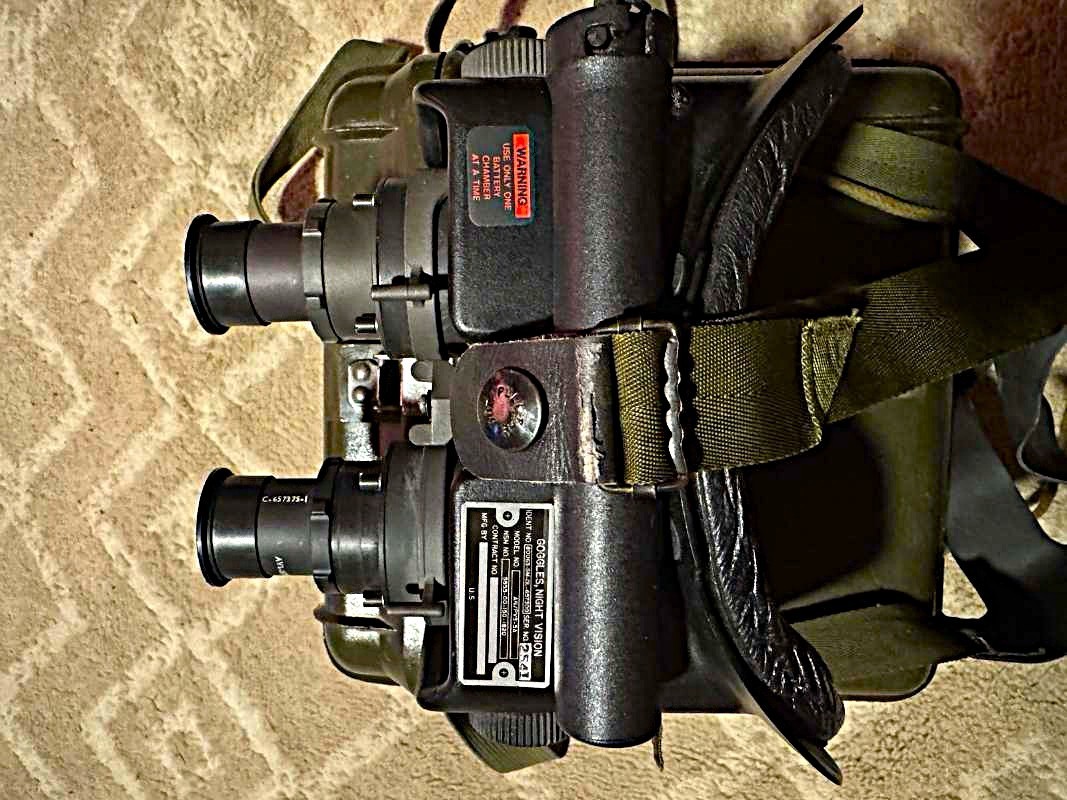 ANVIS AVS Goggles NIGHT VIEW LENS USED PARTS VERY GOOD InfraRed VG/EX AN PVS-5