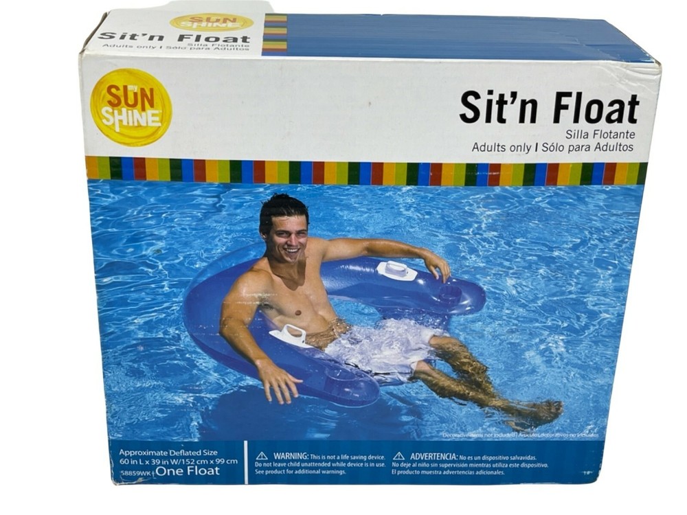 New My Sun Shine Sit'n Float Swimming Pool River Ocean