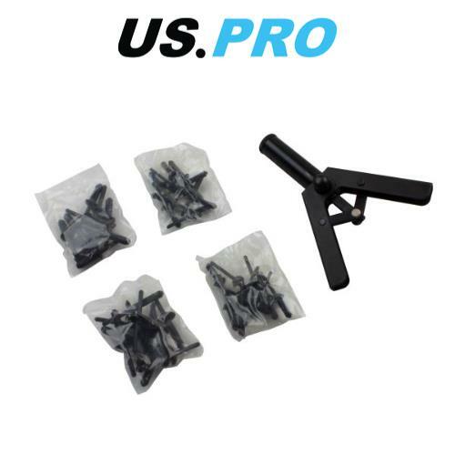 US PRO Tools 41pc Plastic Riveter Tool Set, For Riveting Plastic Rivets 5446