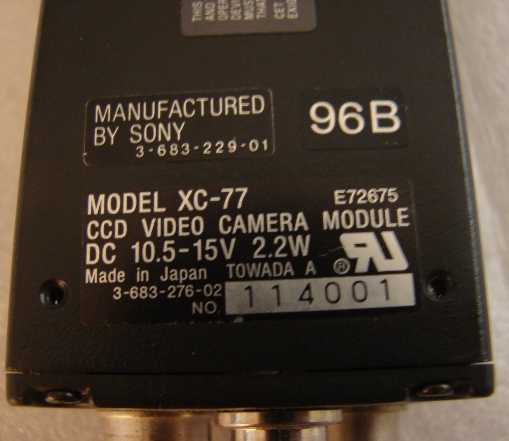 SONY CCD VIDEO CAMERA MODULE XC-77
