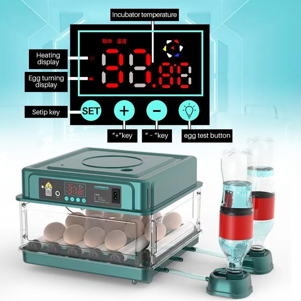 10-130 Egg Digital Poultry Hatcher Machine Automatic Egg Incubator