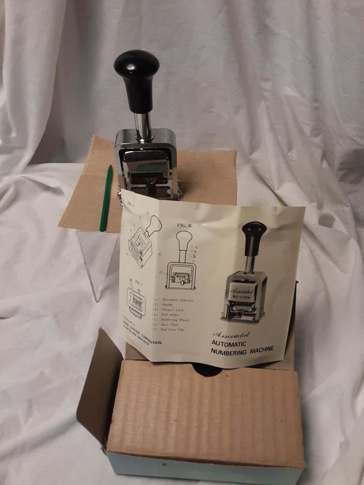 Associated Numbering Machine 6 Wheel 7 movement Model R1-C326