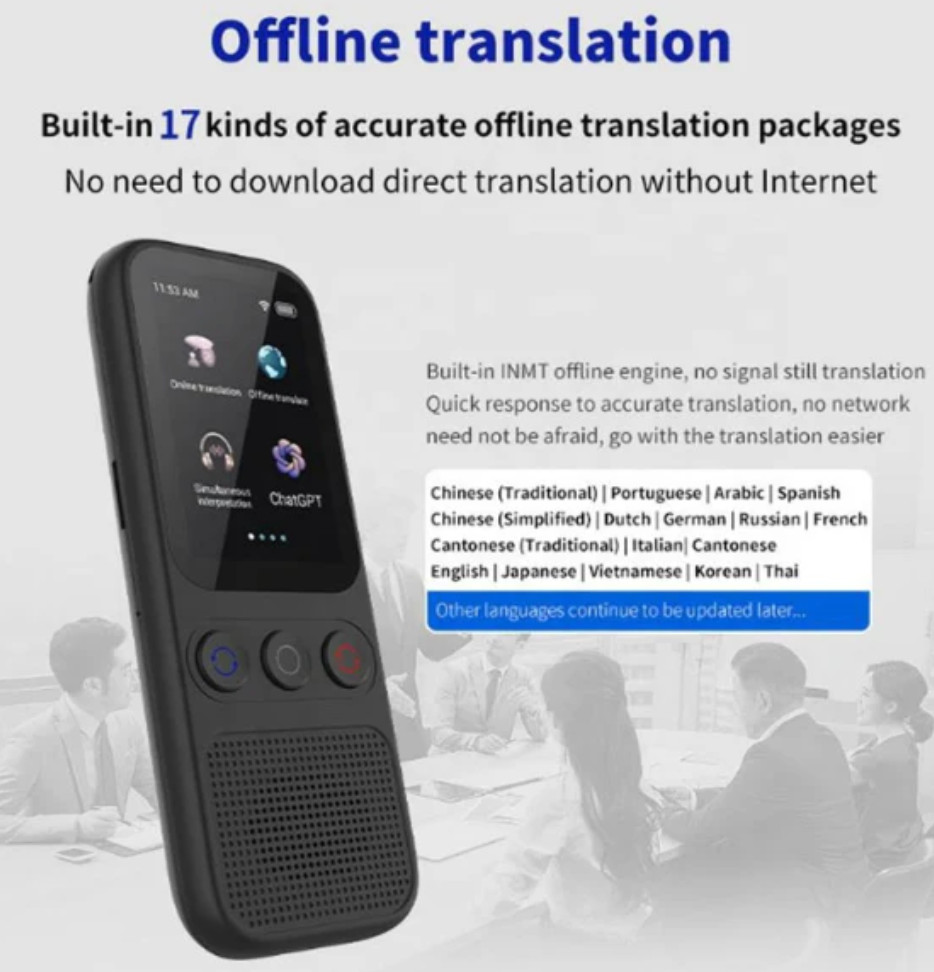 Language Translator Device, 138 Languages Supported, Instant Offline Language Tr