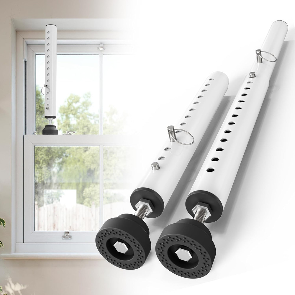 1 Pack Window Security Bars Adjustable 11"-18",Portable Small Sliding Window Loc