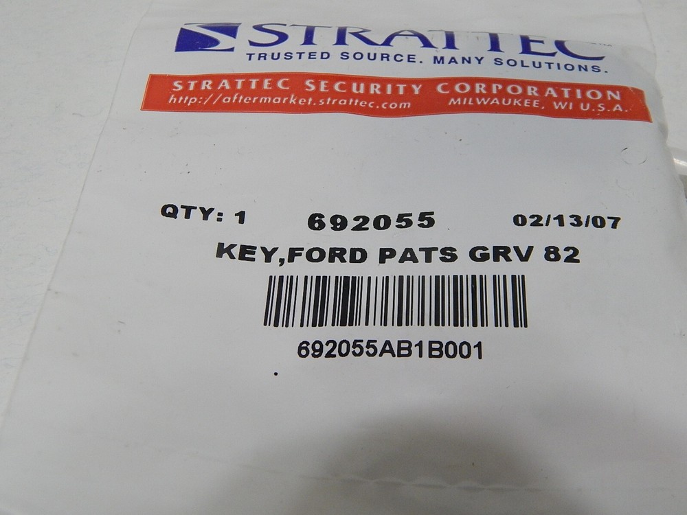 FORD UNCUT KEY STRATTEC 692055