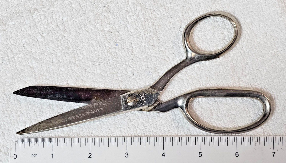 Serra Sharp Scissors Knife Edge By Marks 404-7 Made In Brazil 7” Precision Set