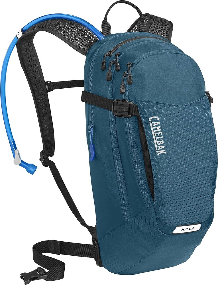 CamelBak M.U.L.E. 12 Mountain Biking Hydration Backpack, Moroccan Blue/Black