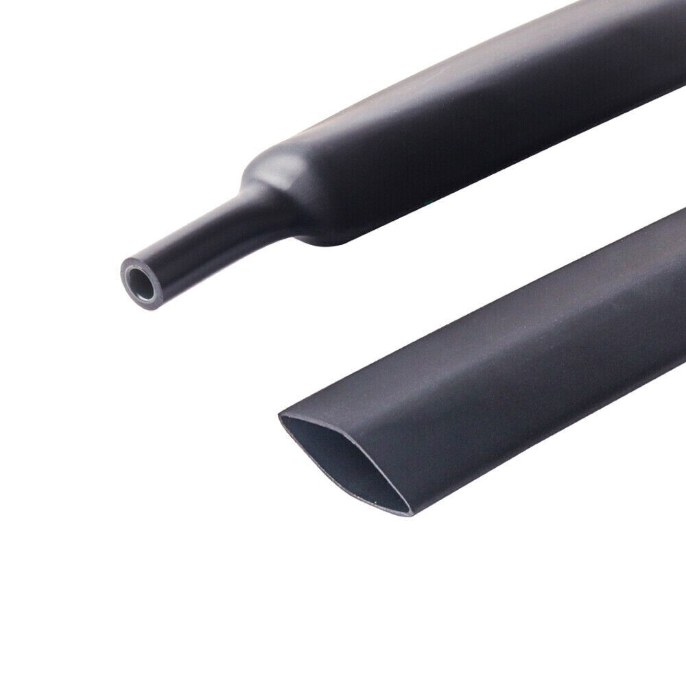 20PCS 1/0 AWG Gauge Copper Lugs W/ BLACK & RED Heat Shrink Ring Terminals