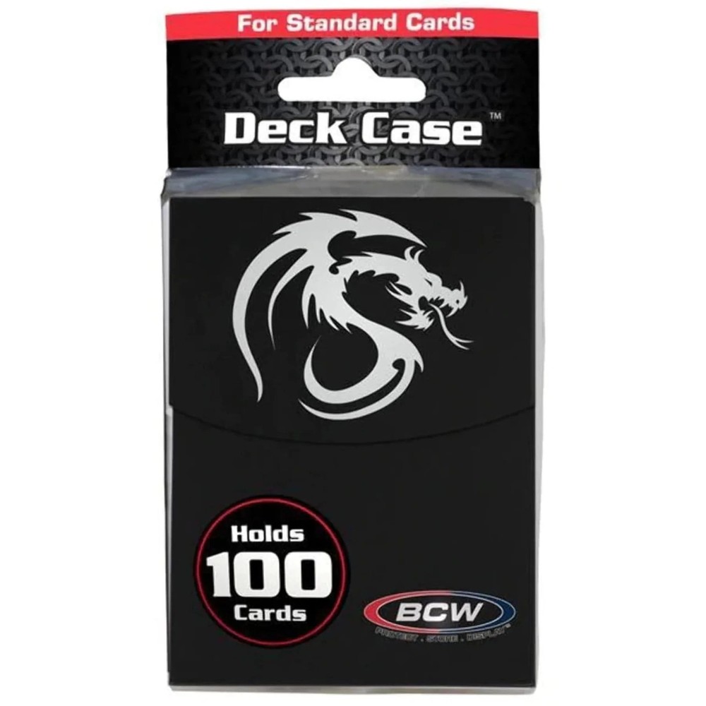 Deck Box for Yu-Gi-Oh! Pokemon Magic TCG CCG Plastic Black