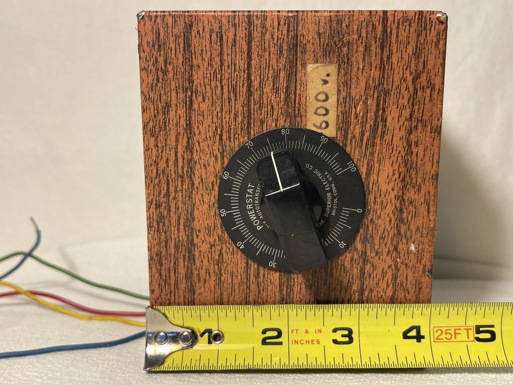 Superior Electric 10B Powerstat Variable Transformer With Cover And Knob