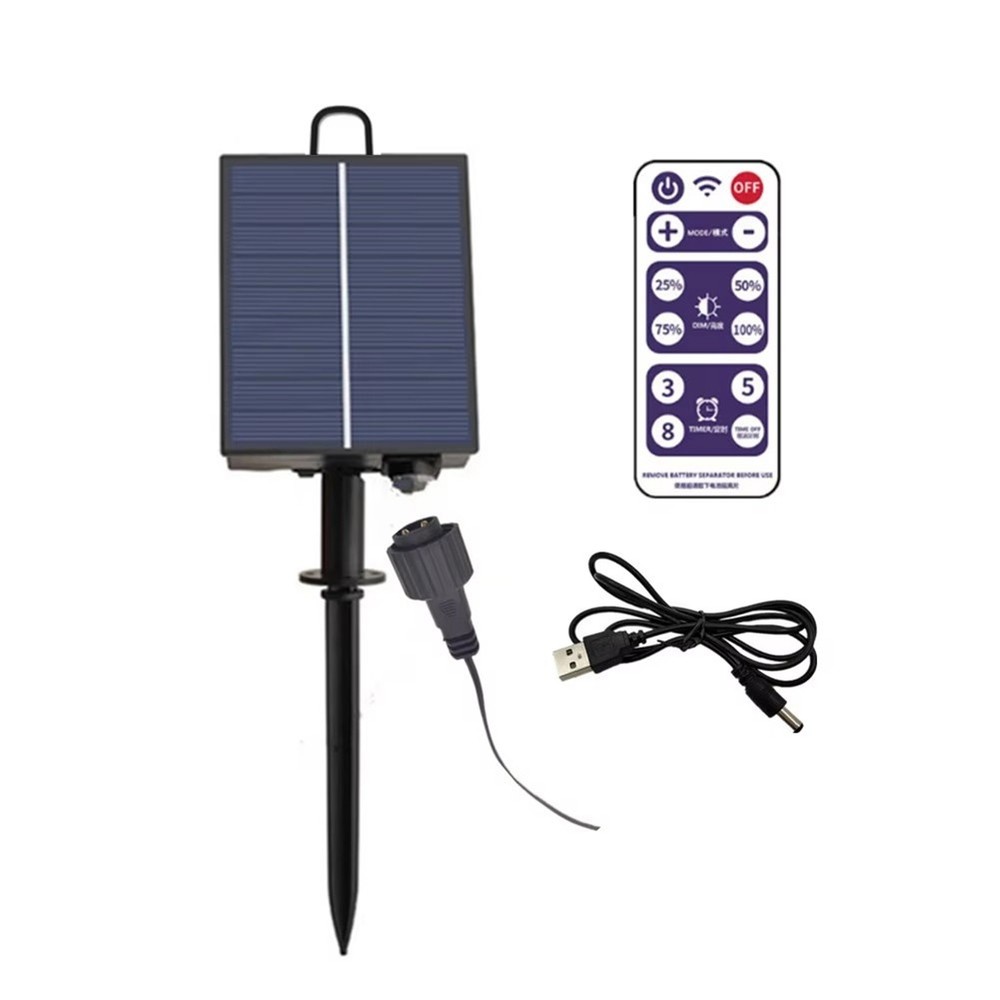 Solar Battery Box Kit Pack Powered Lithium Panel Light with Remote Control3015