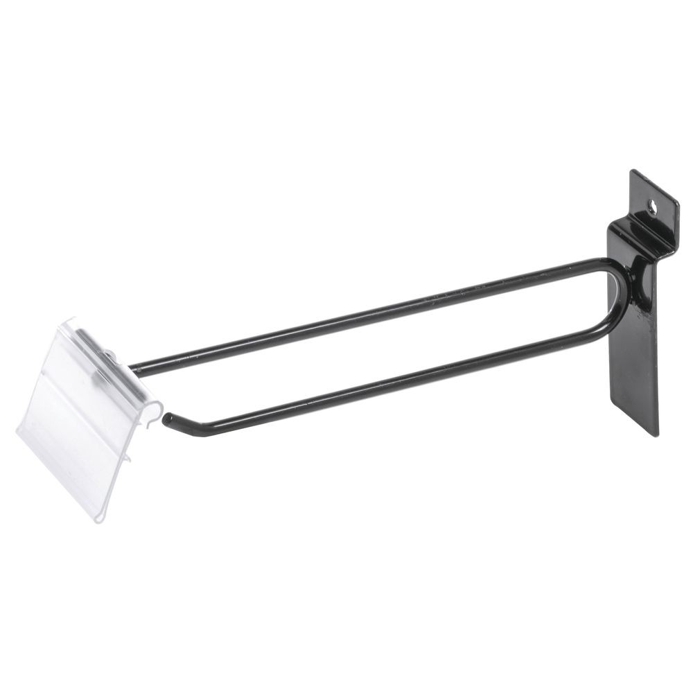 6" Slatwall Scan Hook, Black