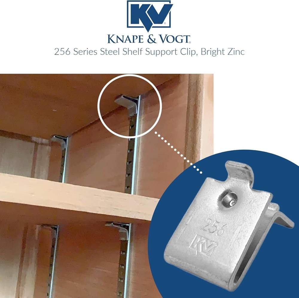 Durable Wall Mount Shelf Support Clips, 24-Piece Set - Perfect for Bookcases