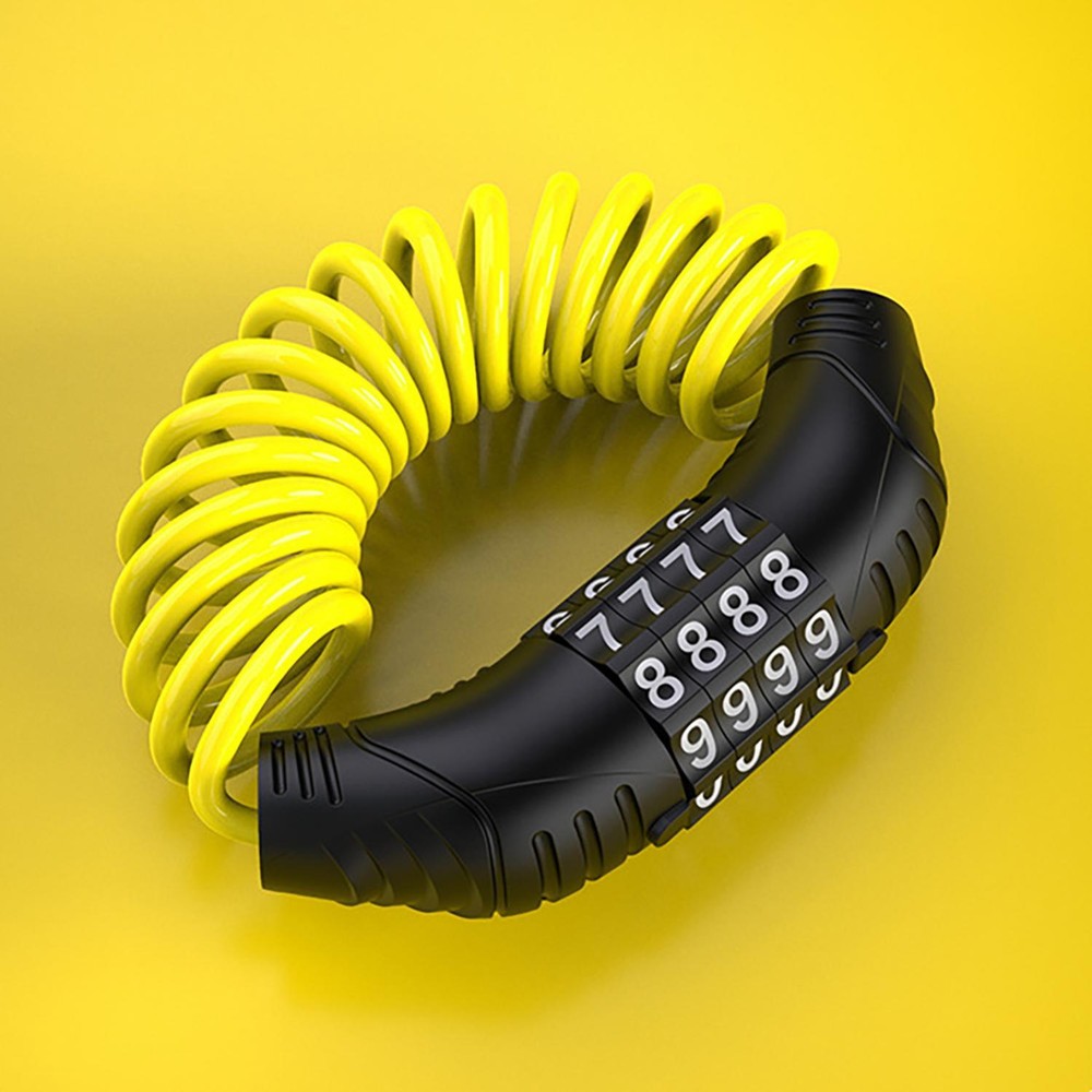 Combination Bike Cable Lock - 4 Digit 1.45M Long Security Cable Lock FOR Scooter