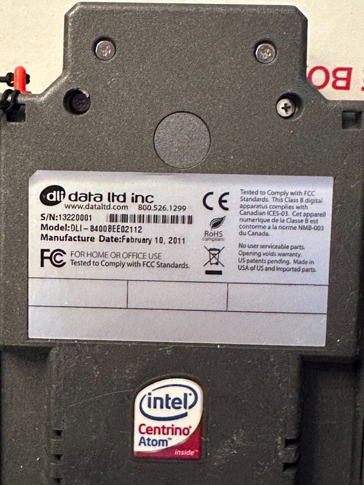 DLI 8400D Ultra-rugged Compact Tablet Computer Intel's Atom Processor - Working