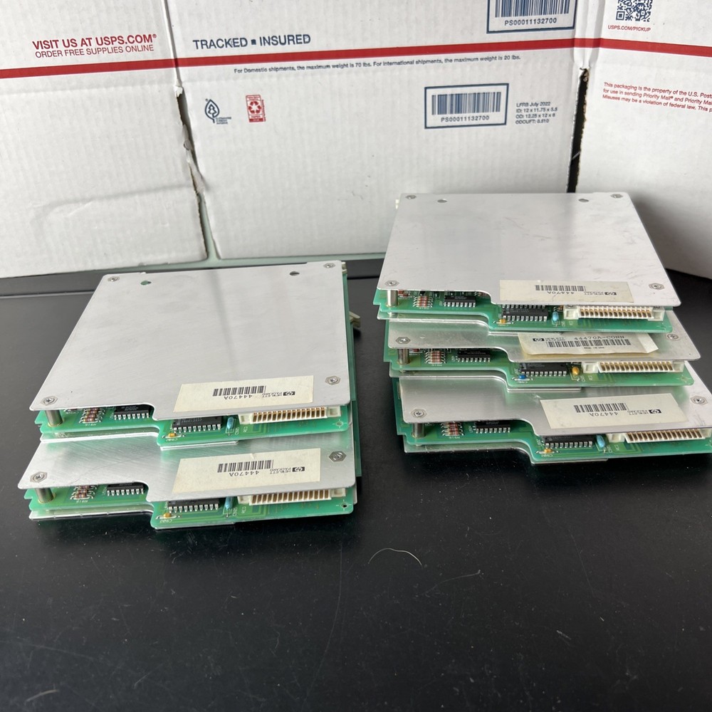 5x UNTESTED HP 44470A 10-CHANNEL MULTIPLEXER MODULE - NO CONNECTION TERMINAL