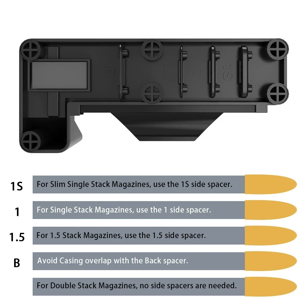 9mm 40S&W Universal Magazine Speed Loader - Quick Cartridge Loading Tool