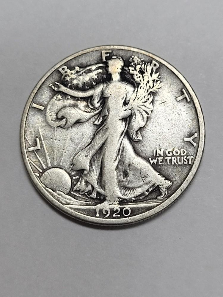 1920 S Walking Liberty Half Dollar