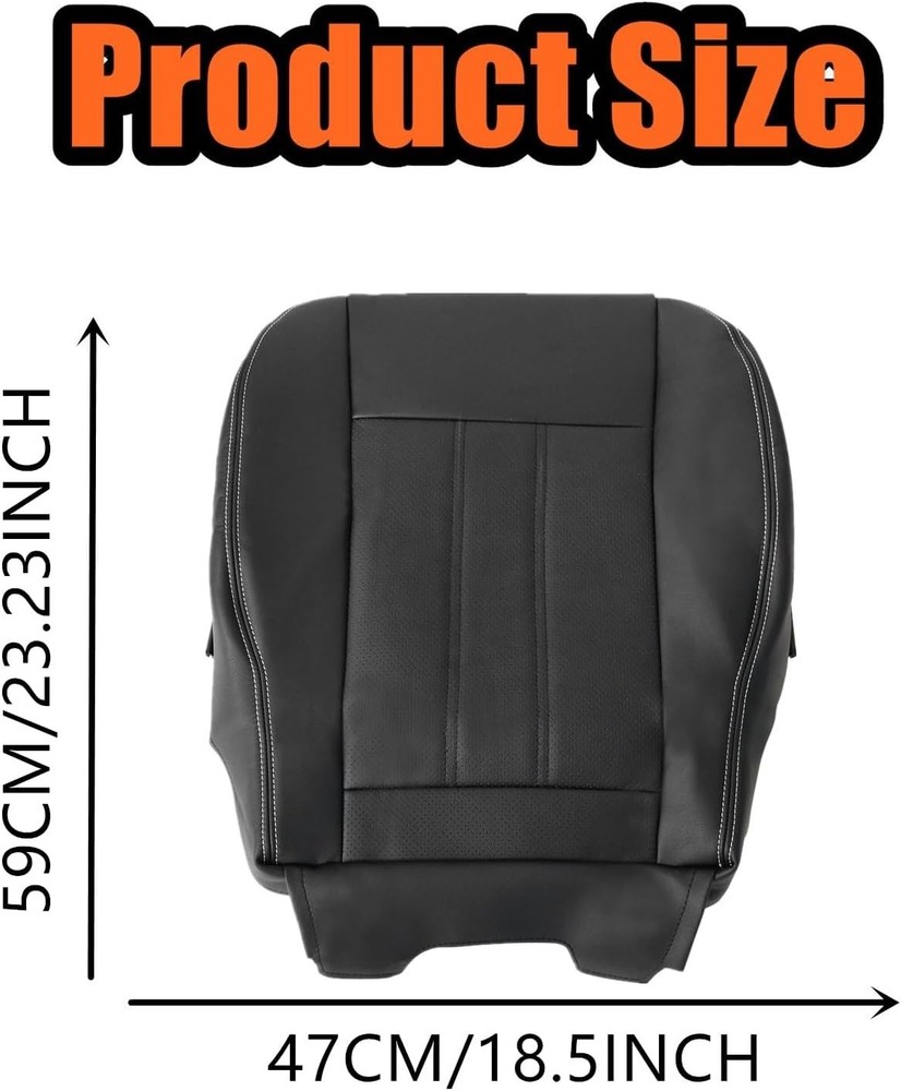 SecosAutoparts Driver or Passenger Side Bottom Replacement Perforated Leather Se