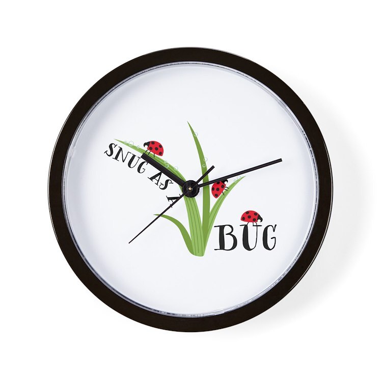 CafePress Snug As Bug 10" Wall Clock (1720913175)