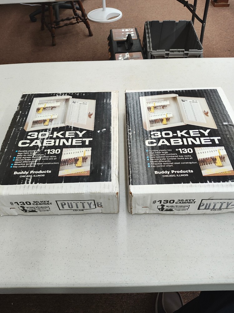2 Buddy Products 30 Key Cabinet Lock Boxes #130