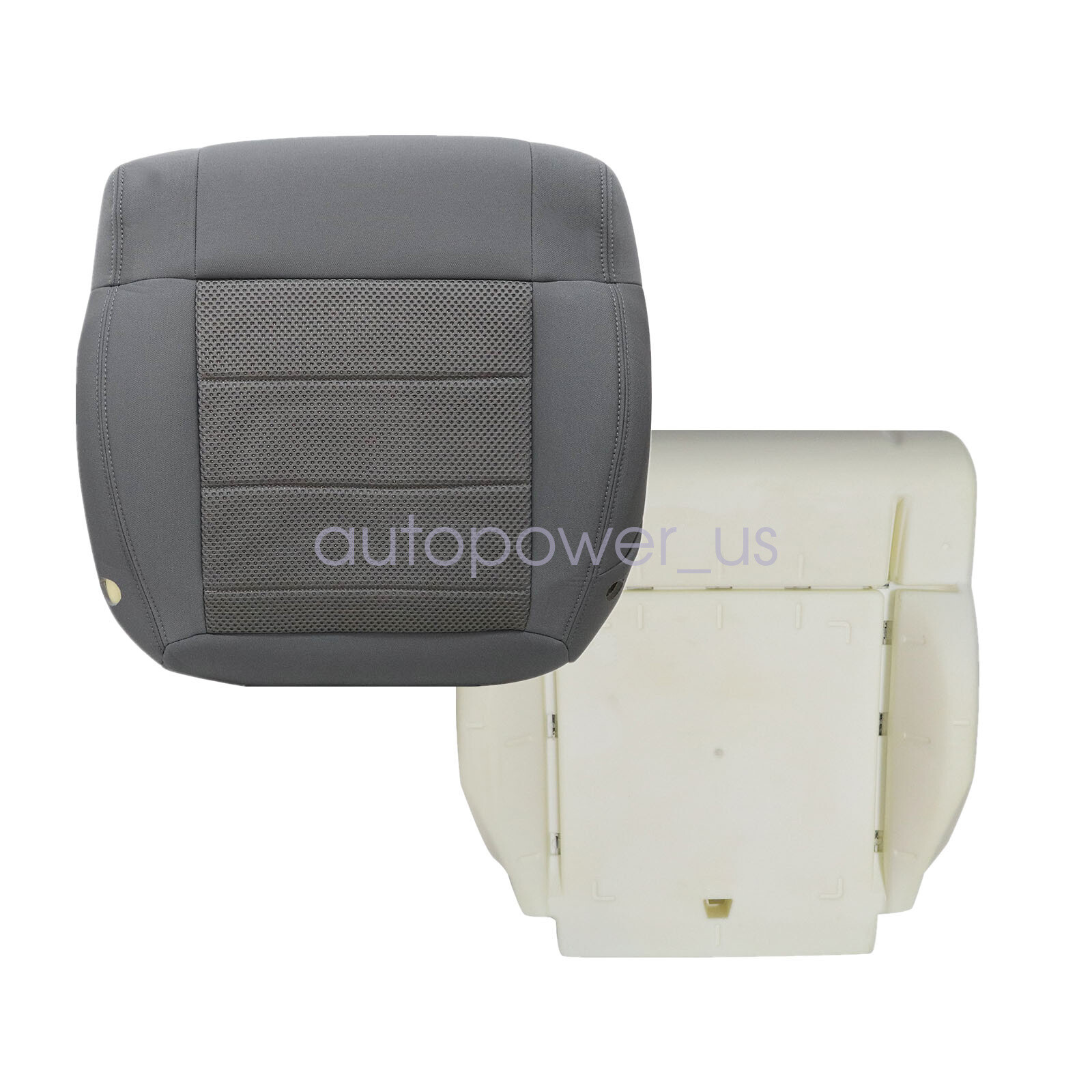 For 2008-2010 Jeep Wrangler Sahara Rubicon Front Cloth Seat Cover & Foam Cushion