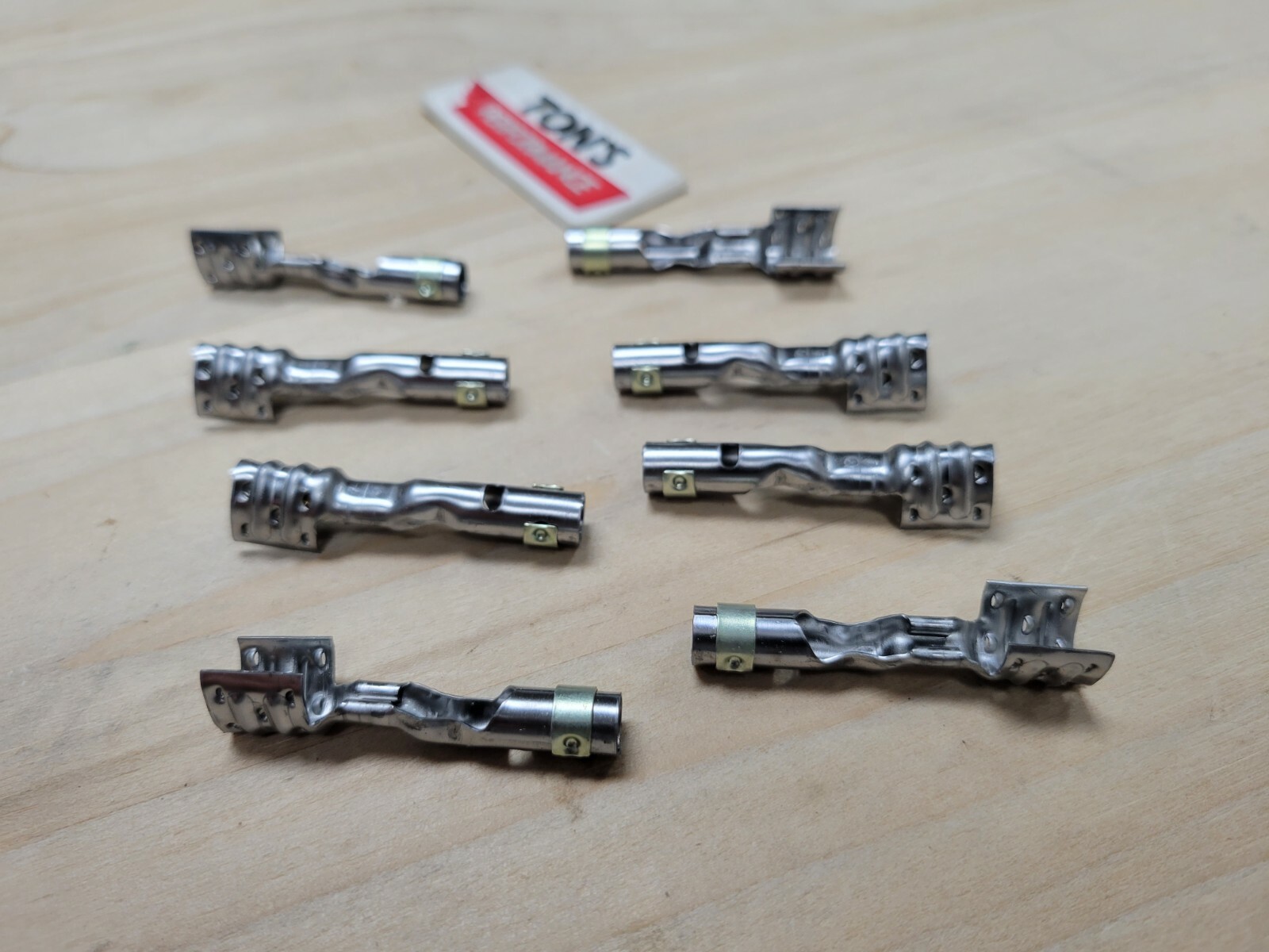 Spark Plug Wire Terminal Set Straight Double Crimp Terminals Only Pack of 8