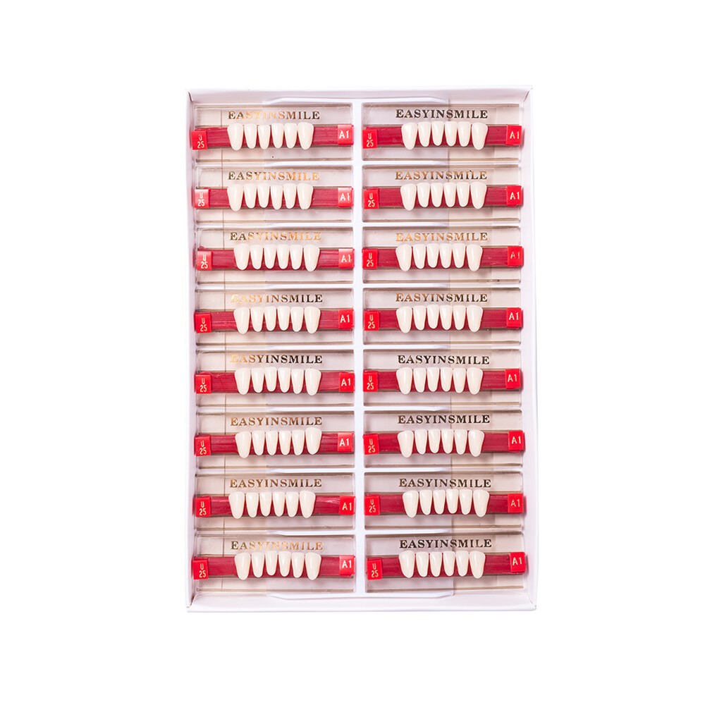 Dental Resin Teeth Arylic Denture False Teeth Model A1 A2 A3 Shade Full Set