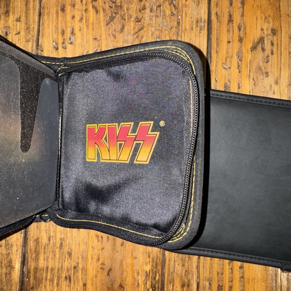 Two KISS Army CD Wallet Cases Vintage VTG Gene Simmons Ace Paul Peter