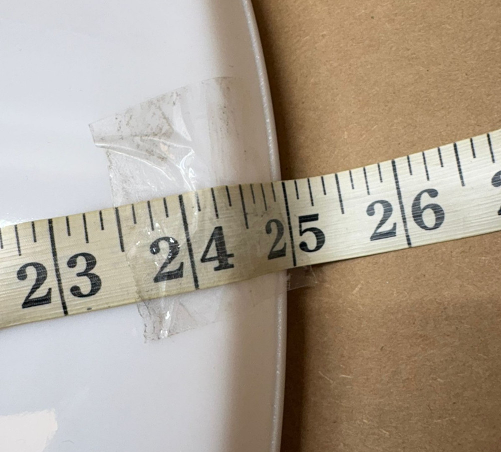 Plastic Plate White Ceiling Light Cover 25"OD 70"C