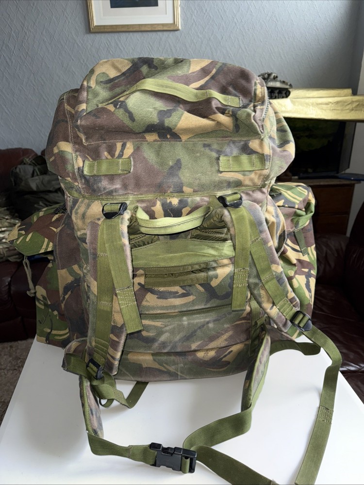 British Army Issue Rucksack + Frame Short Convoluted Back DPM + Side Pouches