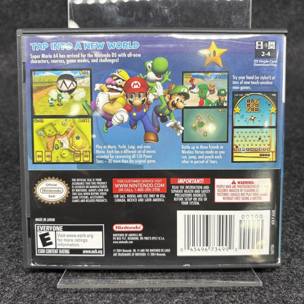 5 DS Mario Games Case And Manual ONLY Bundle - Authentic Great Condition