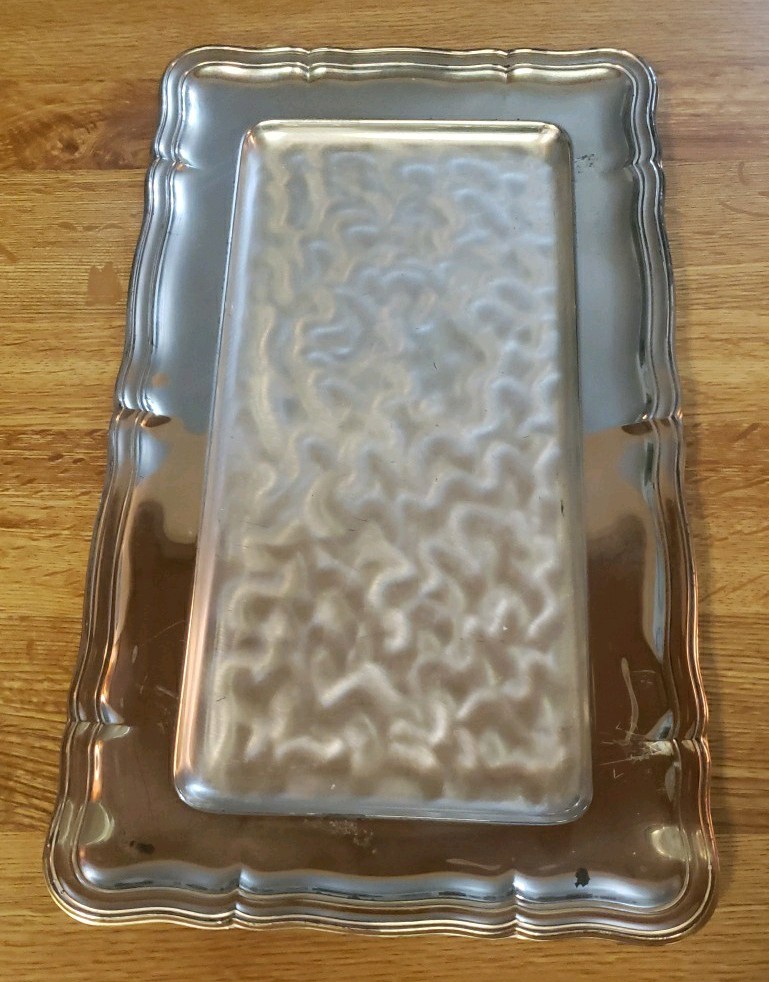 WMF Ikora Silverplate Tray Germany Mid Century Modern Serving Tray Rectangular