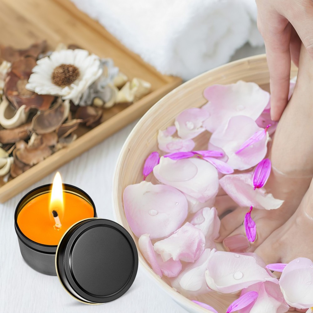 4 Pcs Candles Jars Empty Tin Containers with Lids Making Tins for