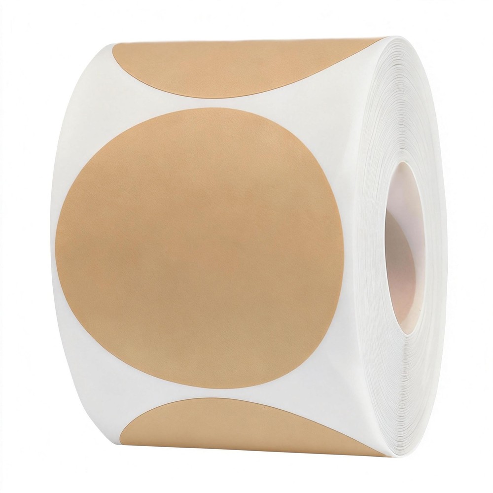 2 Inch Circle Stickers Light Brown Blank Label 2 Diameter,