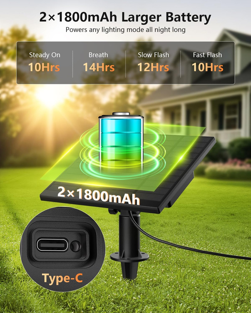 100FT Solar String Lights Outdoor Waterproof with Remote, 31+1 LED Shatterproof