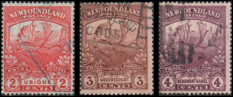 Canada-Newfoundland #116-118 Used