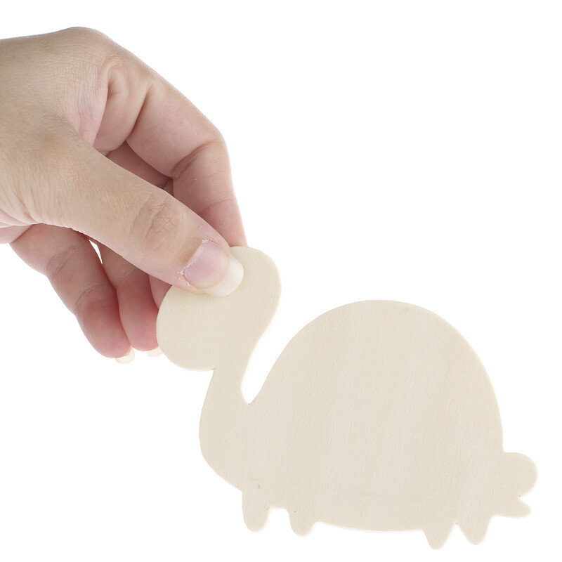 24 Unfinished Wooden Turtle Cutouts
