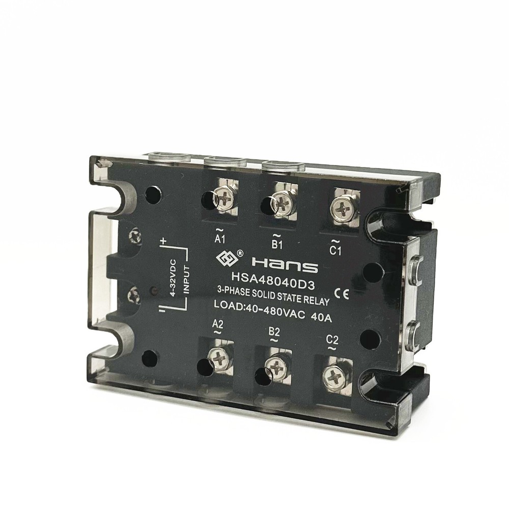 1x 40A~120A DC-AC 4-32VDC/40-480VAC Three-phase solid state relay