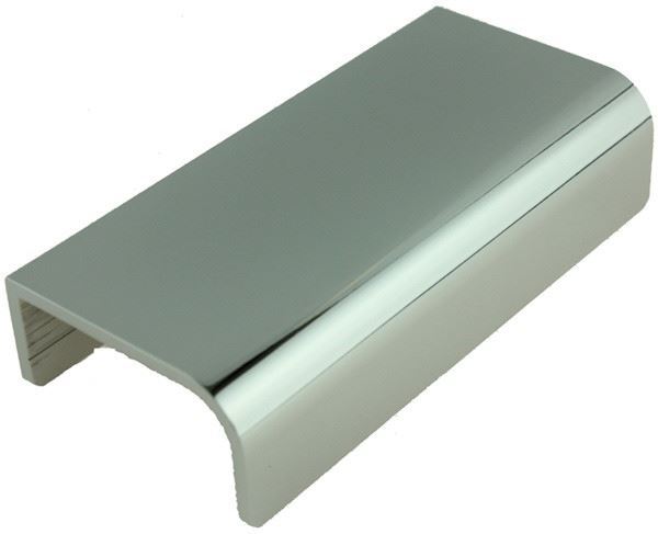 3-3/4" Tab Finger Pull Chrome