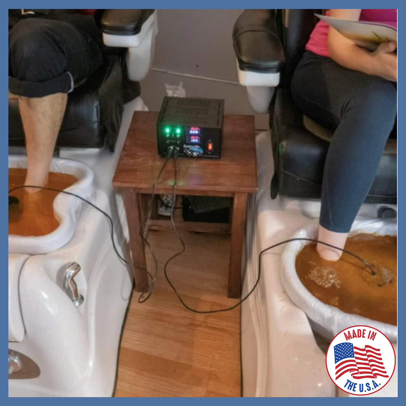 IonizeMe Maxx Dual Powerful 20V Ionic Foot Bath Spa Detox Machine Made in USA