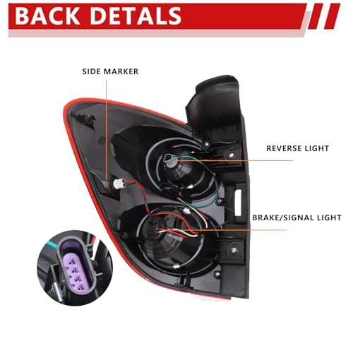 Tail Light Assembly Compatible With 2010 2011 2012 2013 Right Passenger Side