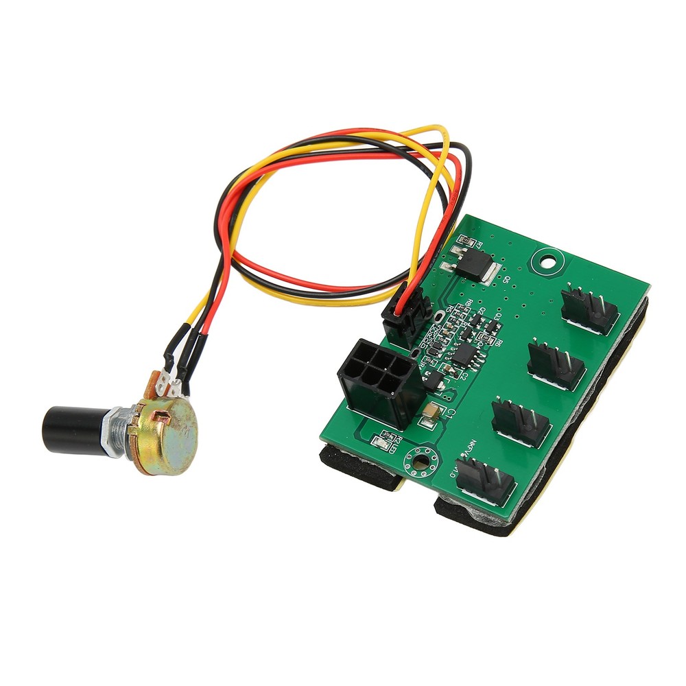 PC Fan Speed Controller DC 12V PWM 4 Way 11.8in Cable Easy Installation PC