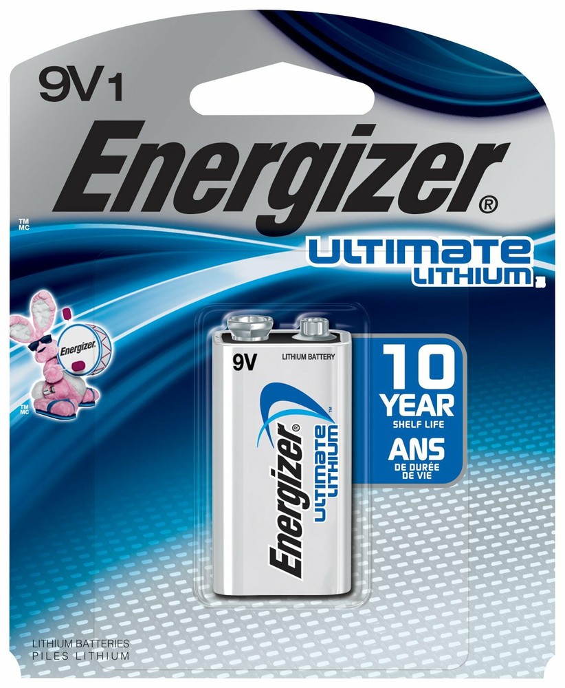 9V Energizer Ultimate Lithium 9V LA522 Battery