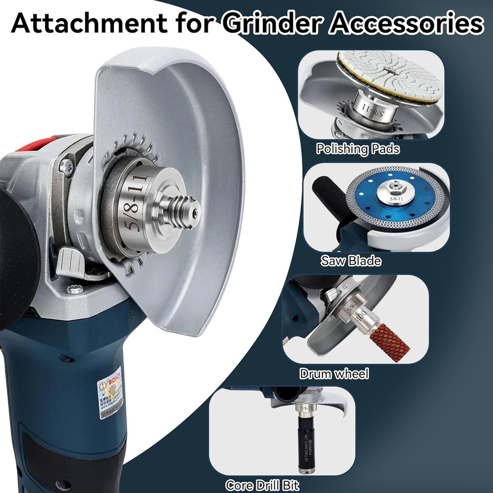 Dreyoo Grinder Lock to 5/8''-11 Thread, Compatible with XLOCK Angle Grinder...