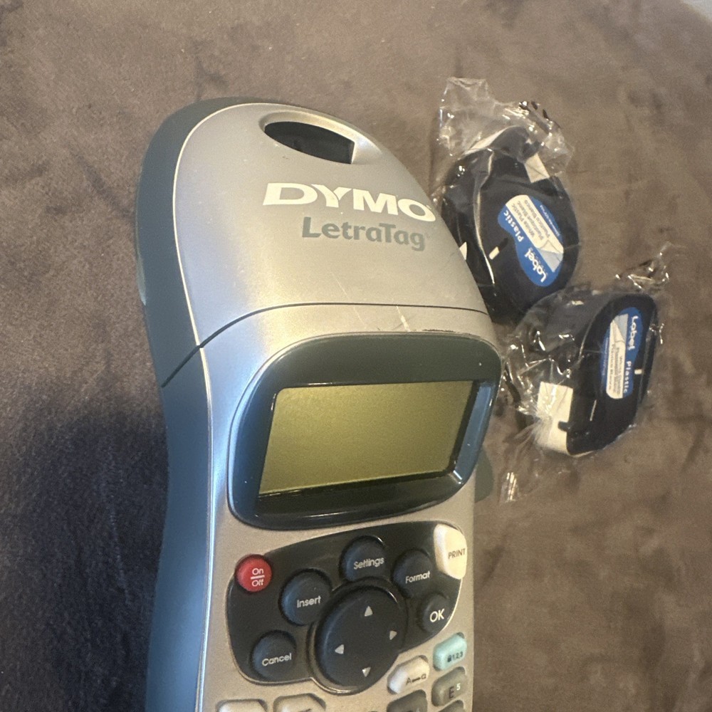 DYMO LetraTag Handheld Portable Electronic Label Maker Machine LT-100H Tested