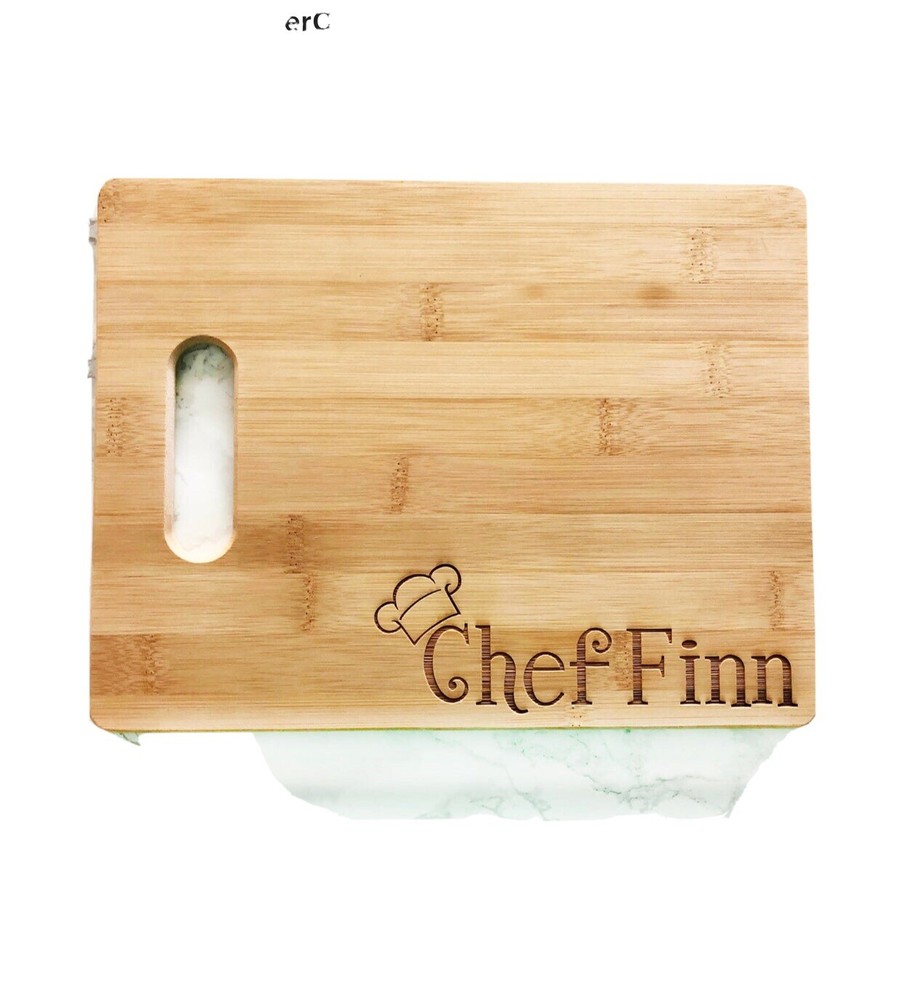 Personalized Chef Bamboo 8.5”x11” Cutting Board
